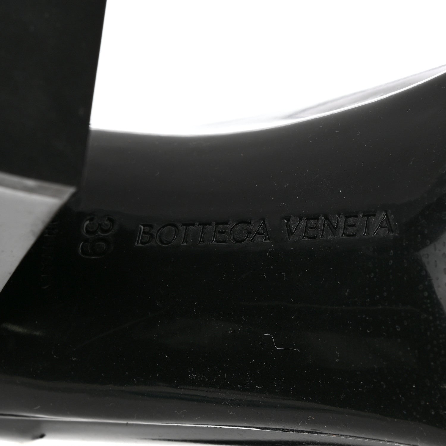 Bottega Veneta Rubber Shine Ankle Boots 39 Black 7 of 9