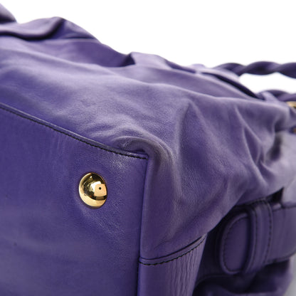 Valentino Garavani Lambskin Woven Couture Bag Purple 9 of 15
