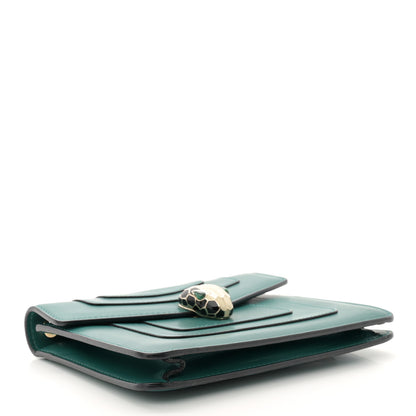 Bulgari Calfskin Serpenti Forever Crossbody Bag Emerald Green 5 of 13