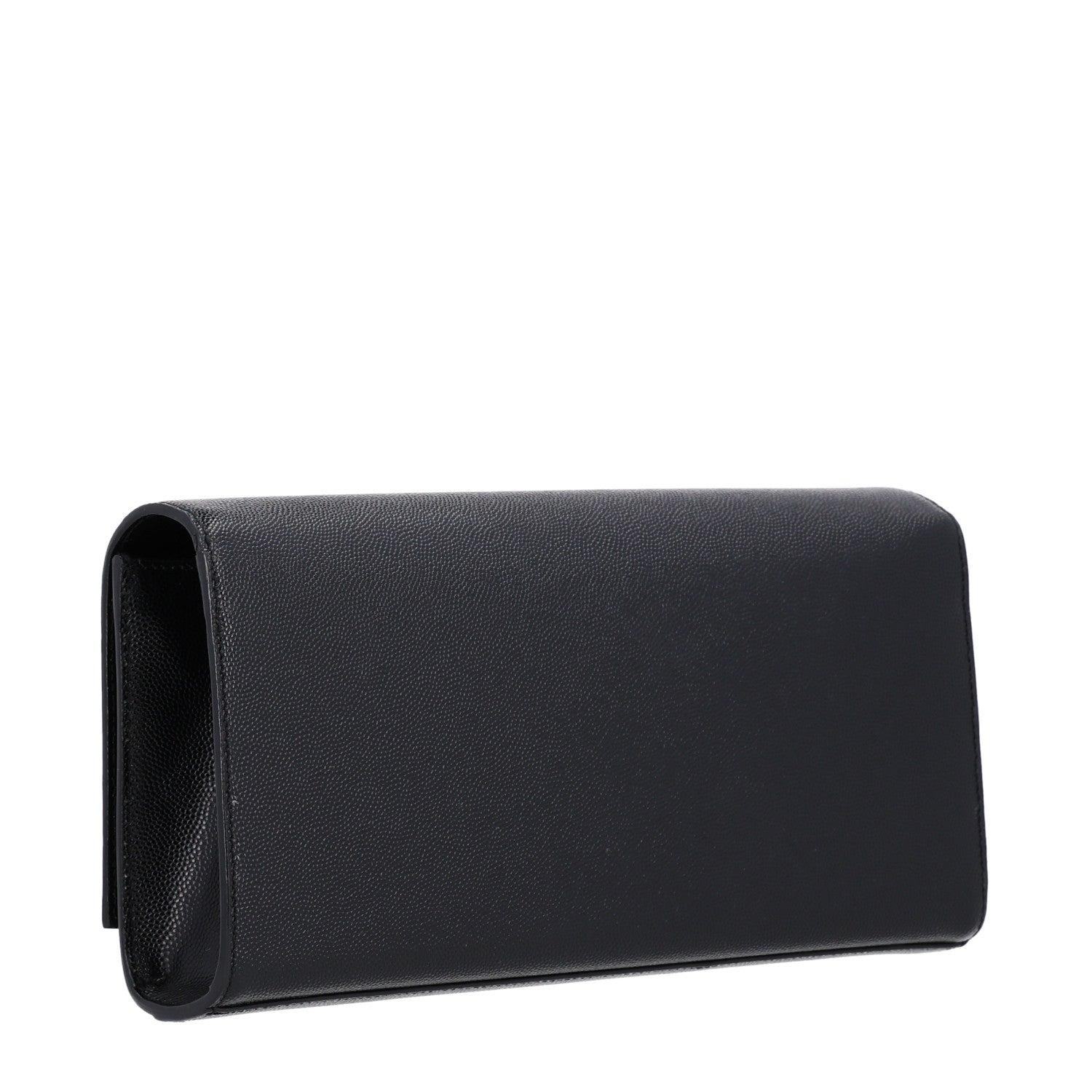 Saint Laurent Grain De Poudre Monogram Cassandre Clutch Black 4 of 10