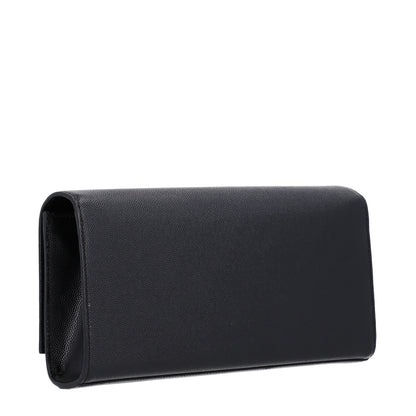 Saint Laurent Grain De Poudre Monogram Cassandre Clutch Black 4 of 10