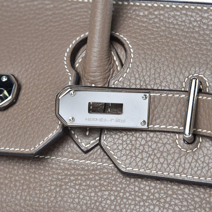 Hermes Taurillon Clemence JPG Birkin 42 Etoupe 16 of 21