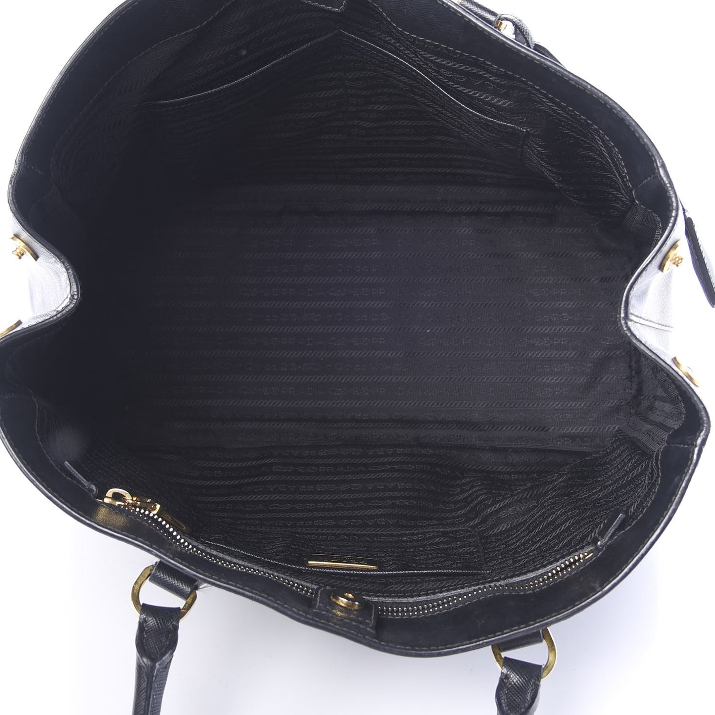 Saffiano Lux Medium Tote Black