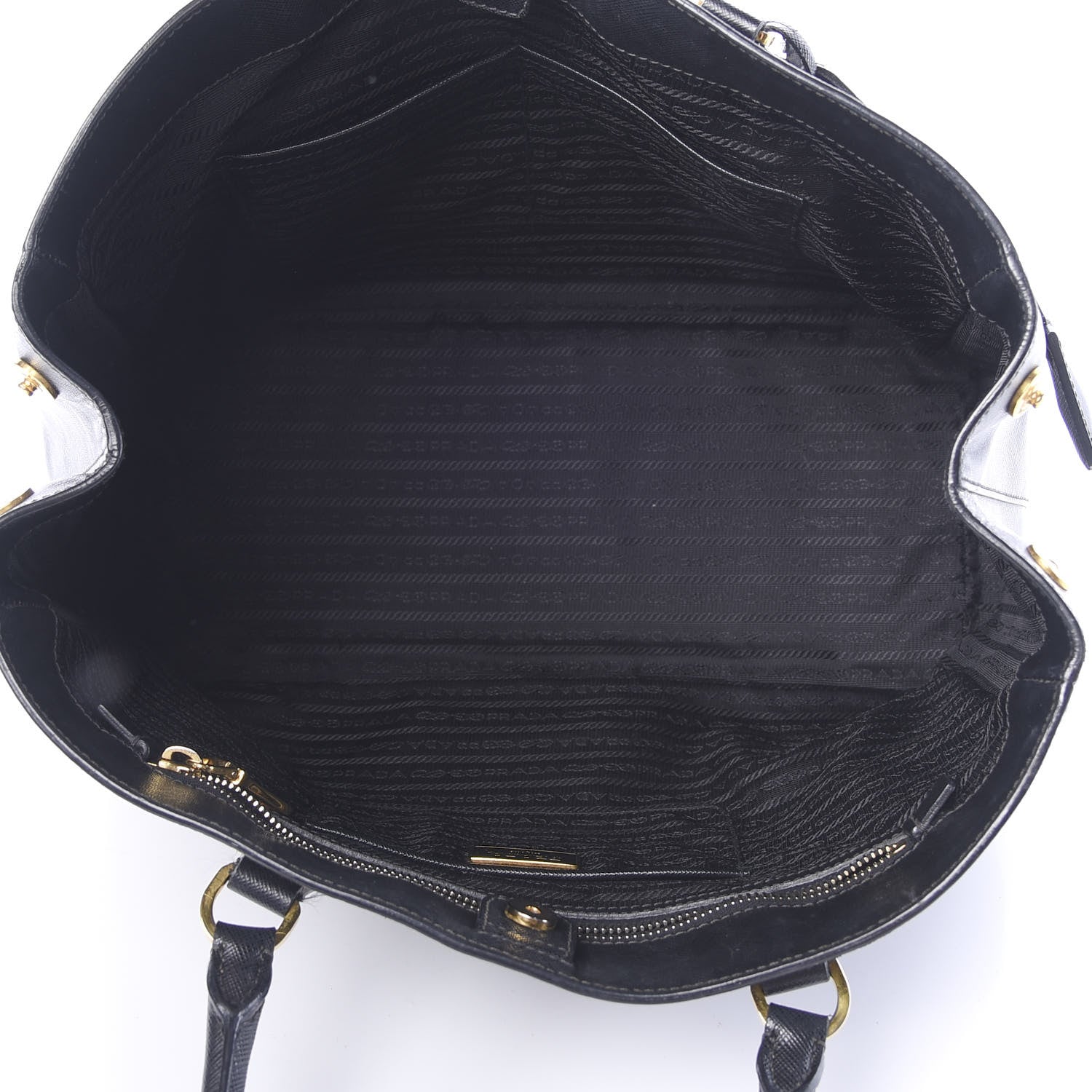 Prada Saffiano Lux Medium Tote Black 4 of 18