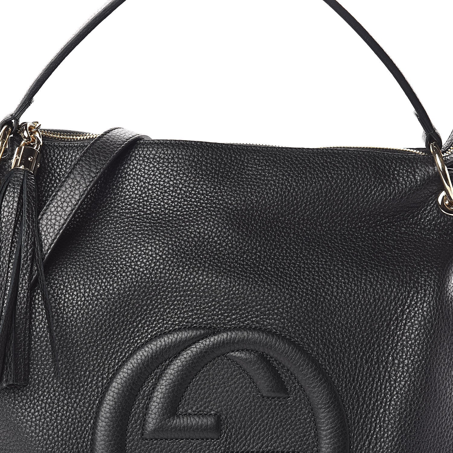 Gucci Pebbled Calfskin Large Soho Hobo Black 7 of 9