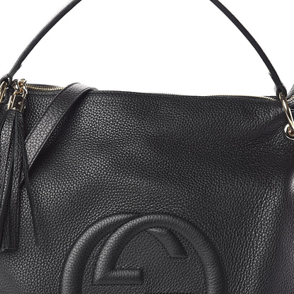 Gucci Pebbled Calfskin Large Soho Hobo Black 7 of 9