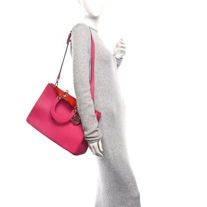 Christian Dior Smooth Calfskin Large Diorissimo Tote Fuchsia 2 of 12