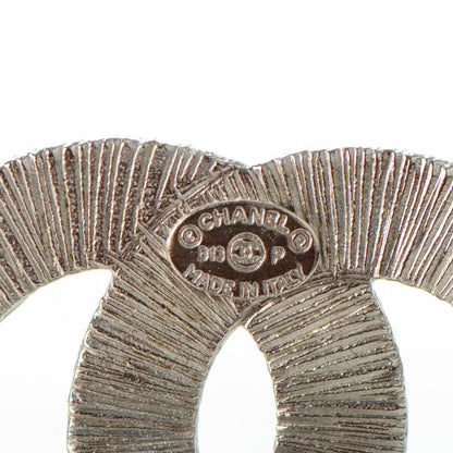 Chanel Baguette Crystal CC Clip On Earrings Silver 4 of 5