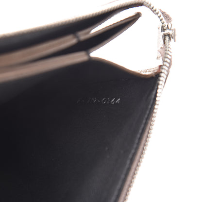 Celine Shiny Grained Calfskin Solo Trio Cosmetic Pouch Taupe 7 of 9