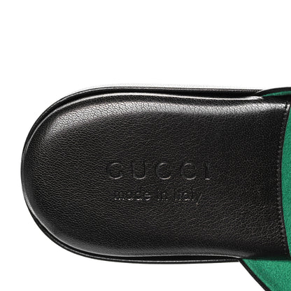 Gucci Goatskin Horsebit Men's Pericle Slippers 11 Black 7 of 9