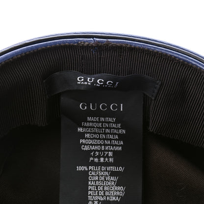 Gucci Calfskin Cellarius Hat L Washed Indigo 4 of 4
