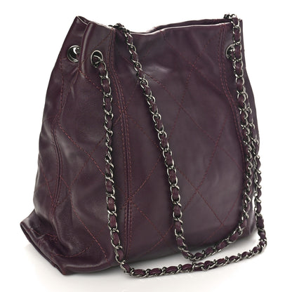 Chanel Lambskin Soft Touch Shoulder Bag Prune 3 of 5