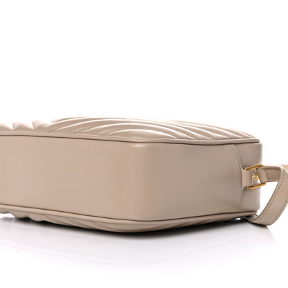 Saint Laurent Calfskin Matelasse Monogram Lou Camera Bag Dark Beige 9 of 9