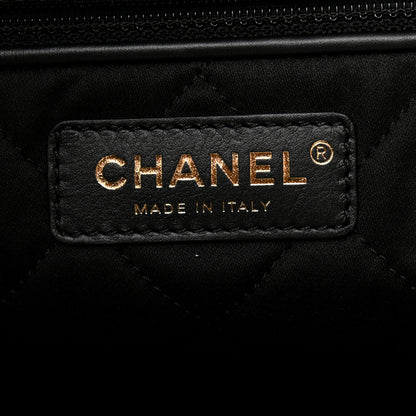 Chanel Velvet Sequin Quilted Chanel 22 Black 7 of 11