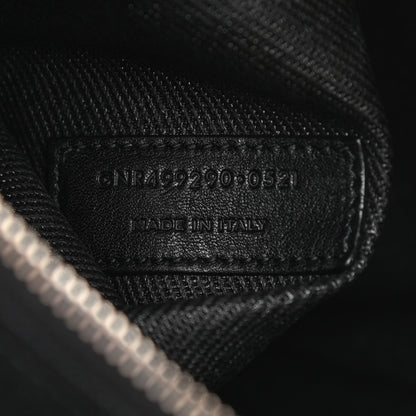 Saint Laurent Linen Calfskin Rive Gauche Tote Black 7 of 10