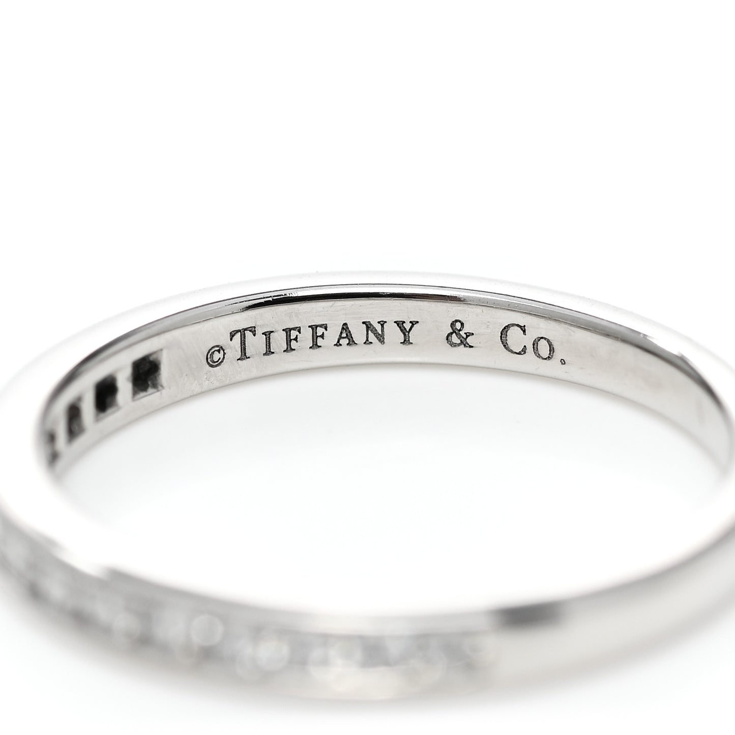 Platinum Diamond .22ctw Half Circle Wedding Band Ring 52 6