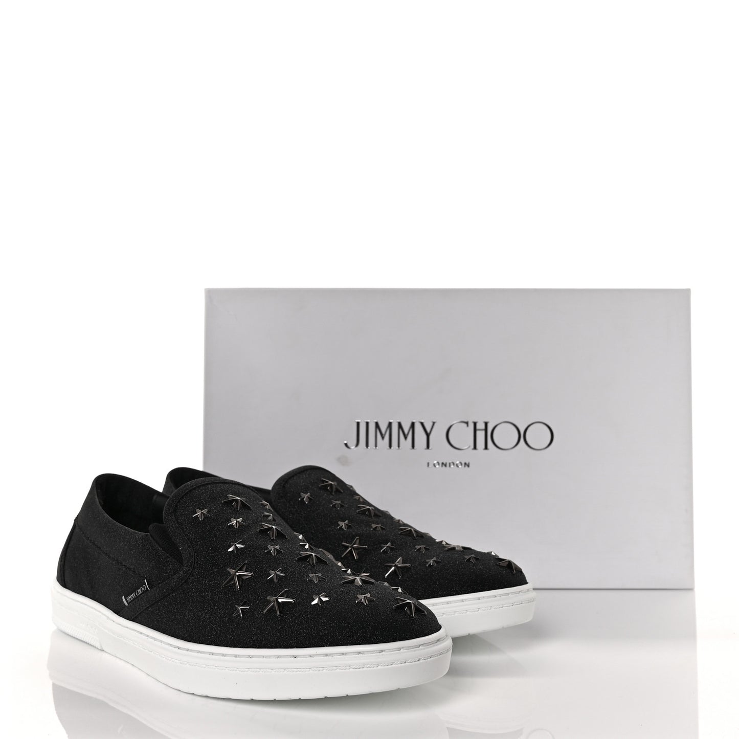 Fine Glitter Suede Mens Grove Sneakers 41.5 Black