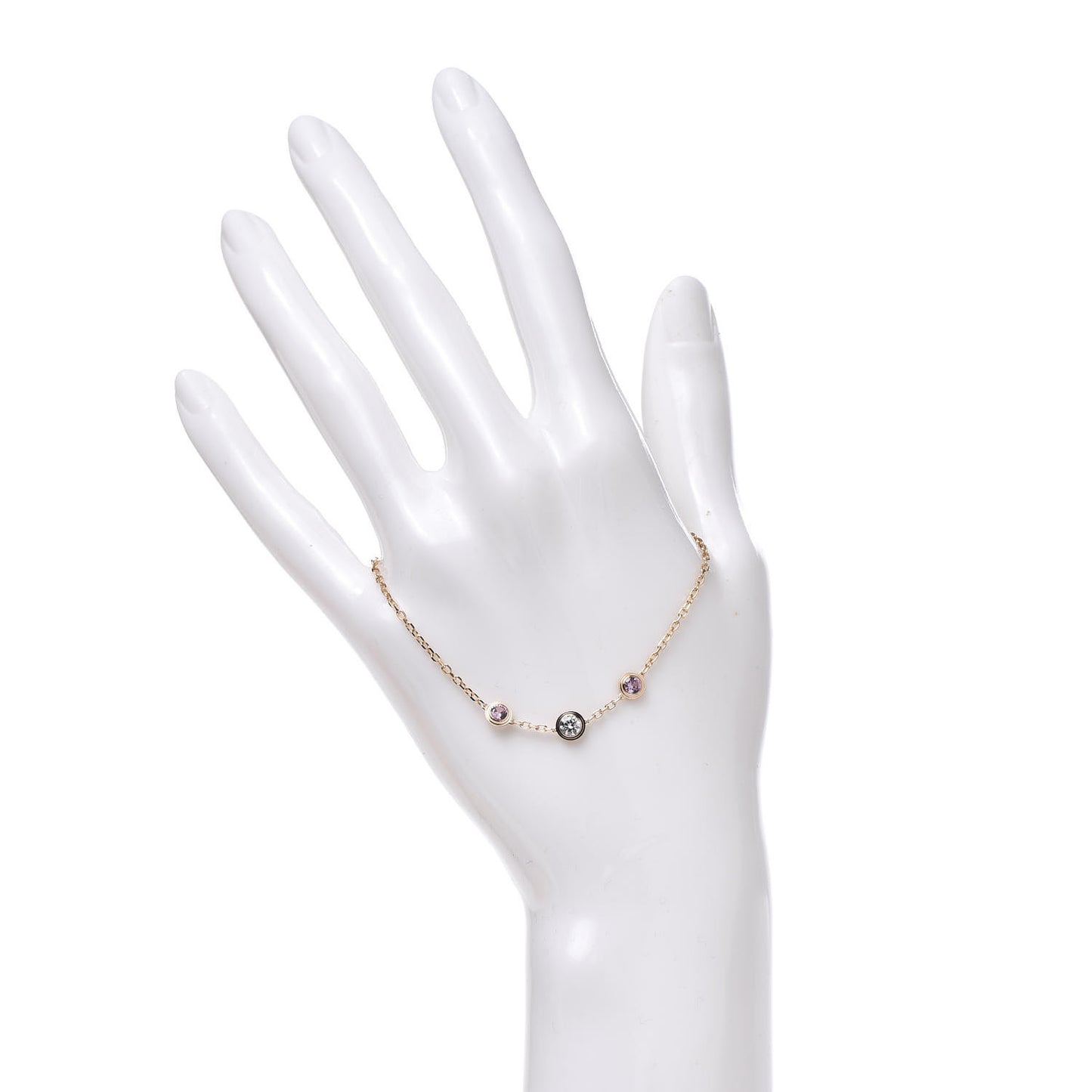 18K Pink Gold Diamond Pink Sapphire D'Amour Bracelet