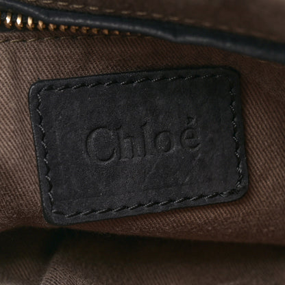 Chloe Nubuck Calfskin Medium Marcie Satchel Black 6 of 13