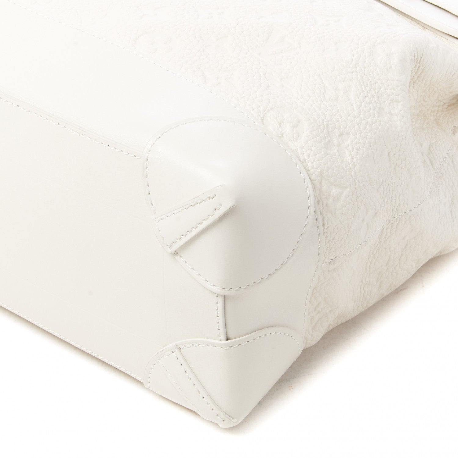 Louis Vuitton Taurillon Monogram Steamer PM White 5 of 8