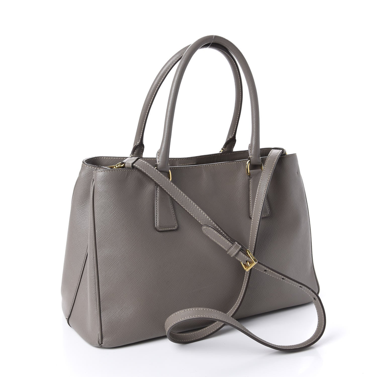 Prada Saffiano Lux Small Tote Argilla 2 of 13