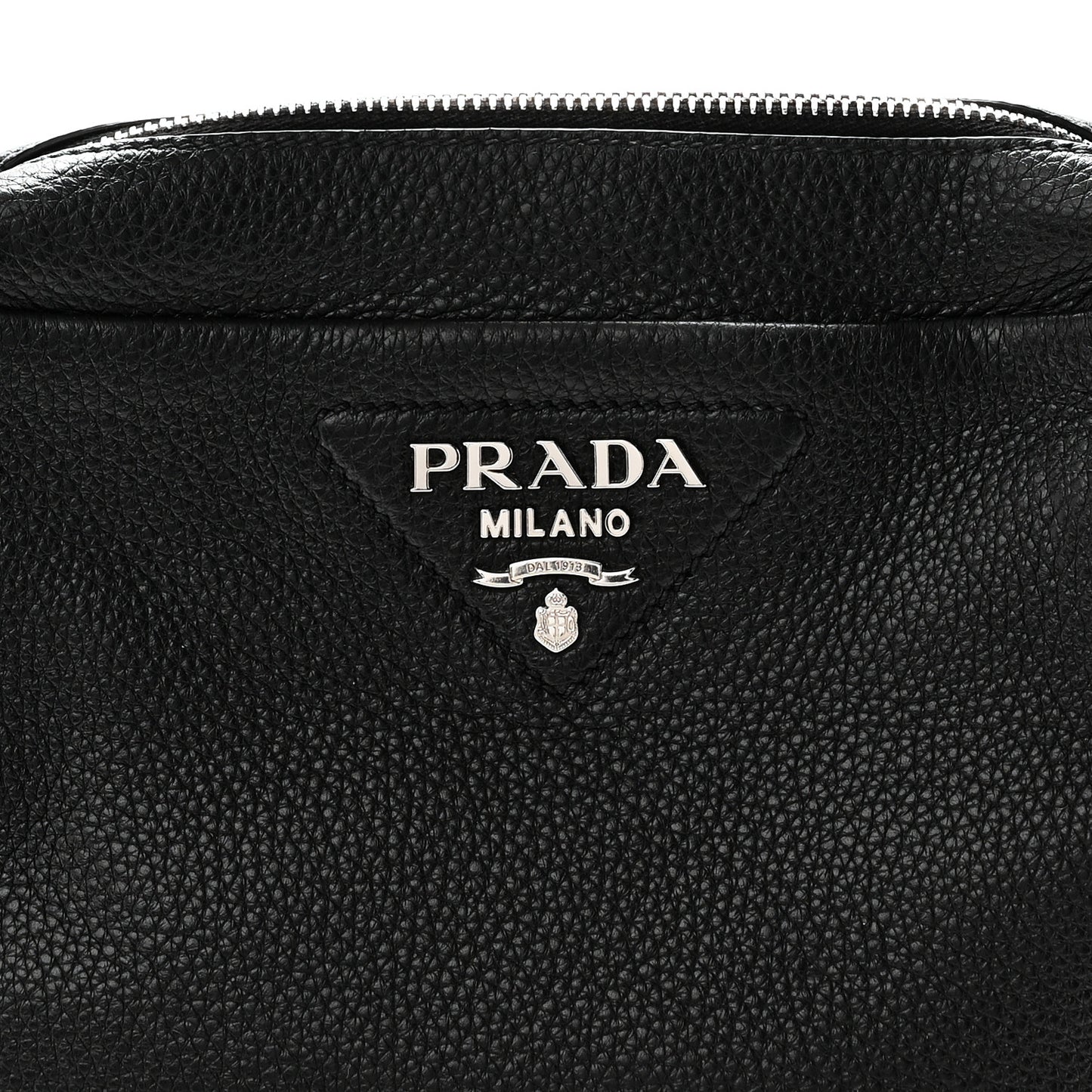 Vitello Daino Soft Crossbody Black