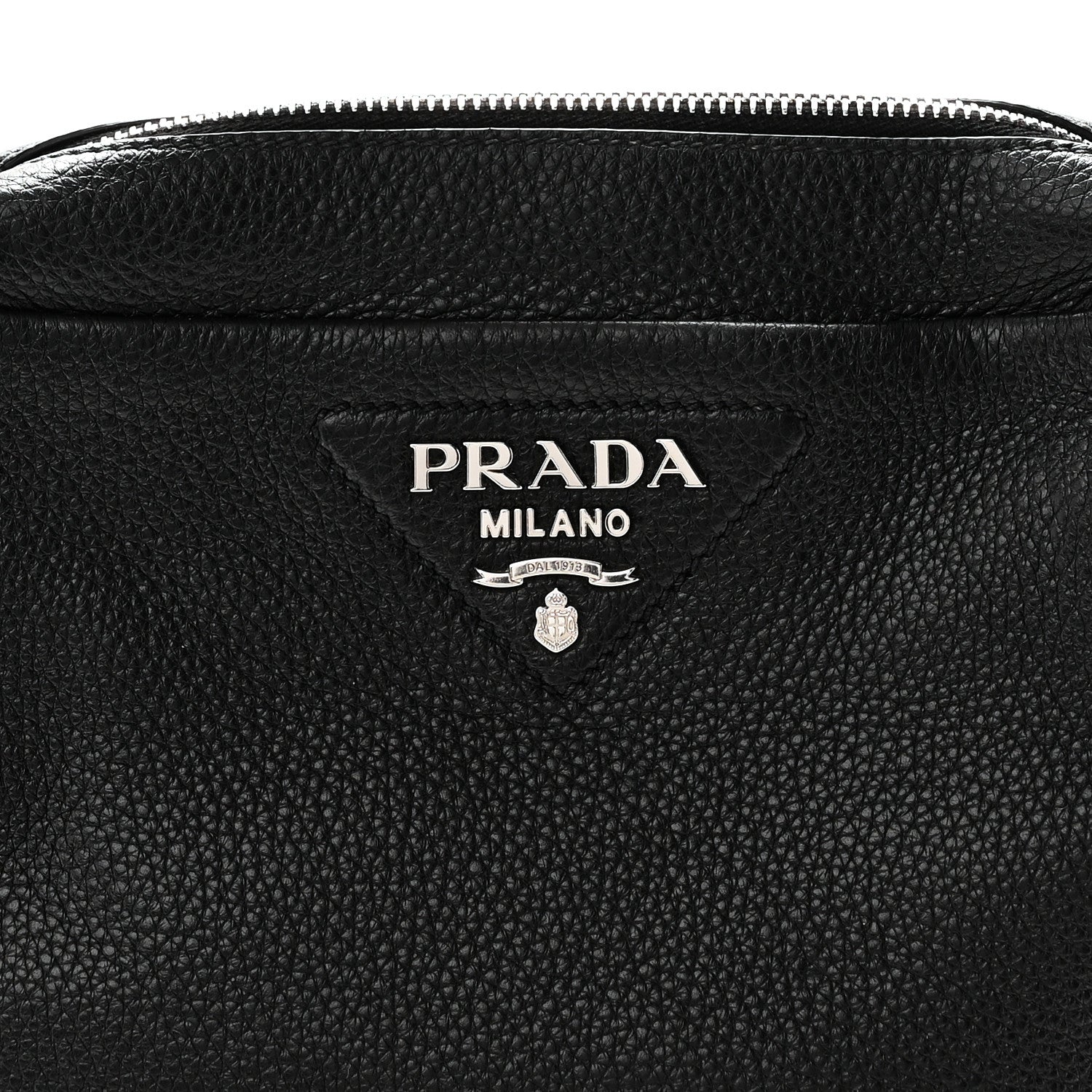 Prada Vitello Daino Soft Crossbody Black 7 of 9