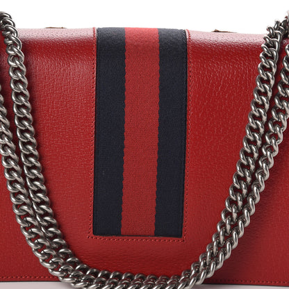 Gucci Calfskin Web Floral Embroidered Small Dionysus Shoulder Bag Hibiscus Red 11 of 11