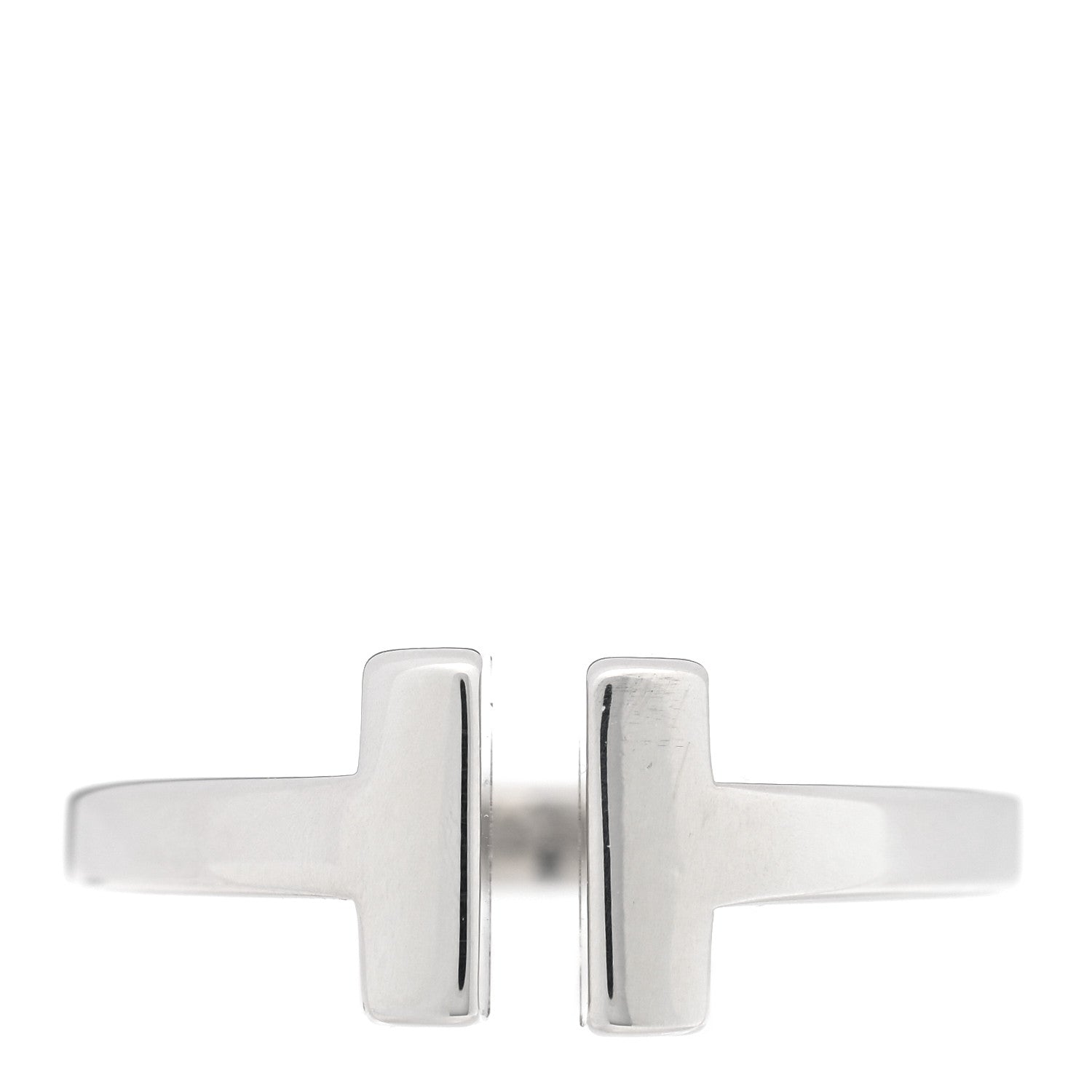 Tiffany Sterling Silver T Square Ring 46 3.75 1 of 4