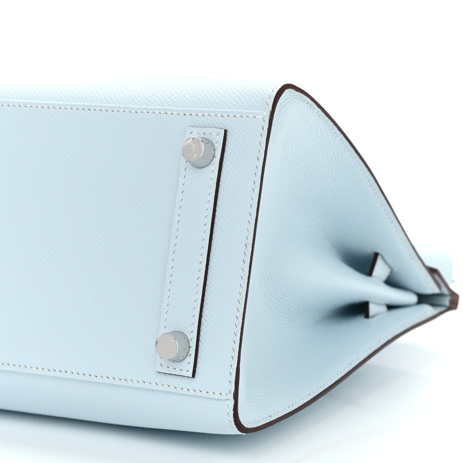 Hermes Epsom Birkin Sellier 25 Bleu Brume 10 of 11