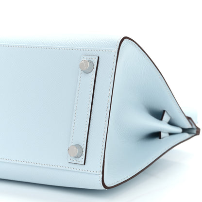 Hermes Epsom Birkin Sellier 25 Bleu Brume 10 of 11
