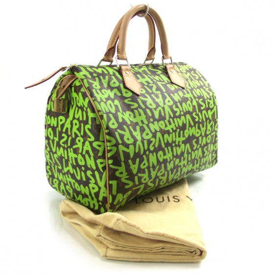 Monogram Graffiti Speedy 30 Green