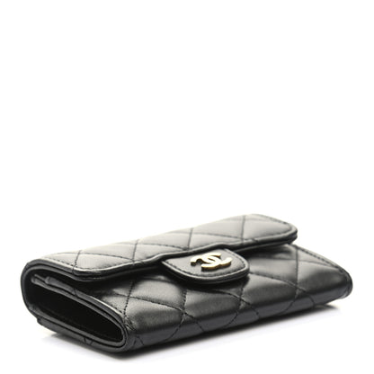 Chanel Lambskin Quilted Flap Card Holder Black 4 of 10