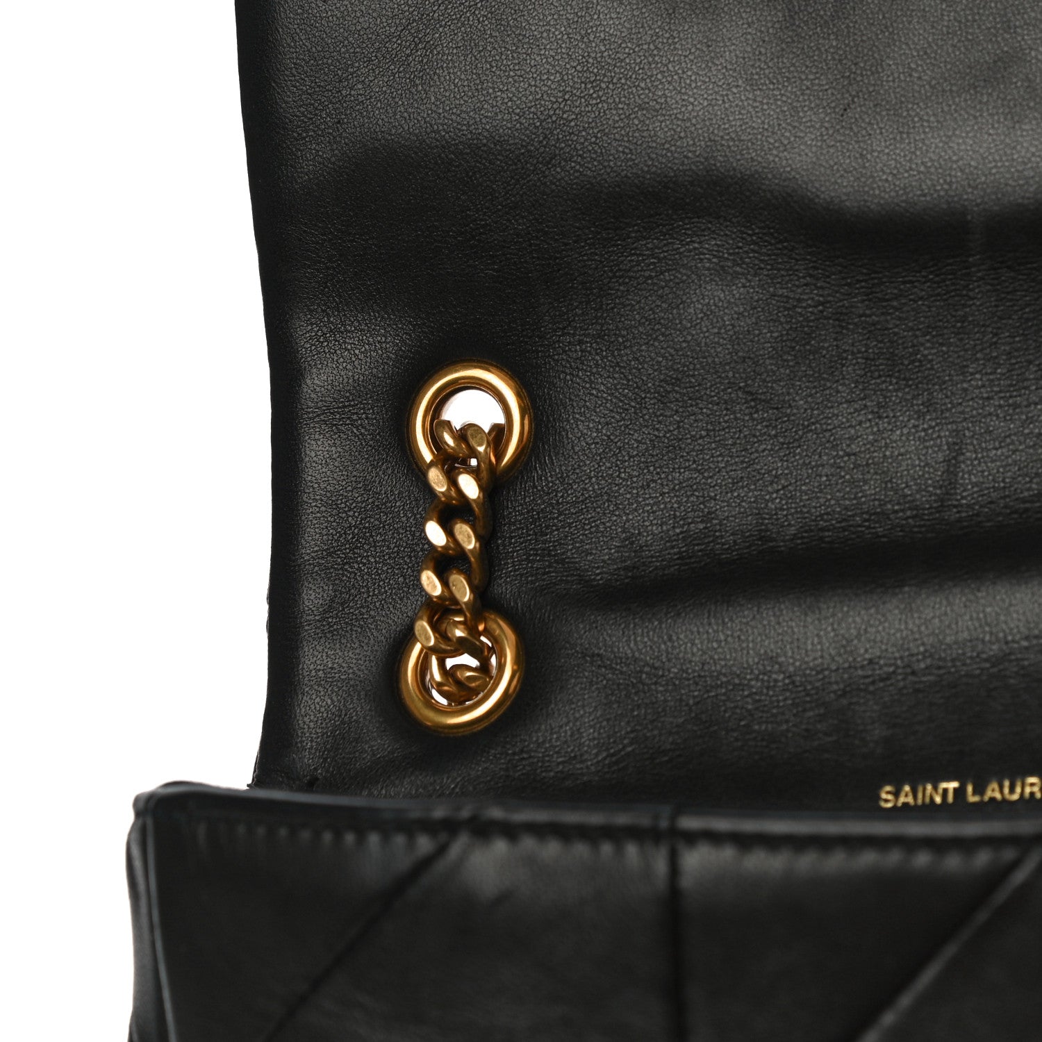 Saint Laurent Lambskin Patchwork Monogram Small Jamie Black 13 of 14