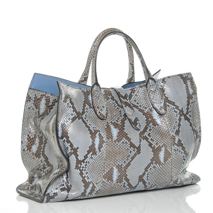 Gucci Python Medium Jackie Top Handle Bag Aquamarine 3 of 9