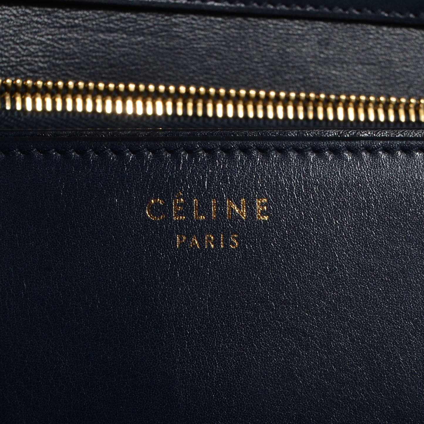 Smooth Calfskin Large Classic Box Flap Bag Navy