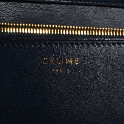 Celine Smooth Calfskin Large Classic Box Flap Bag Navy 8 of 8