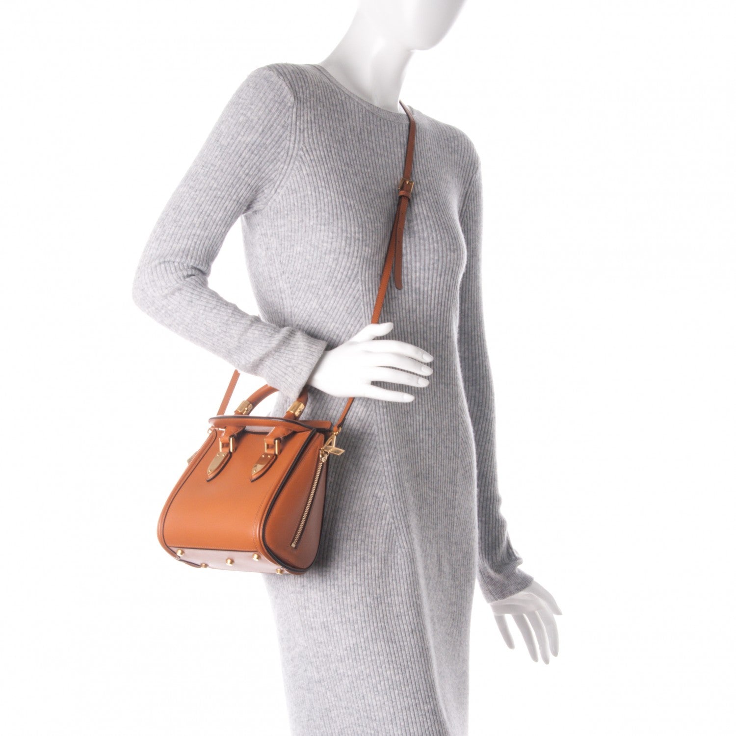 Alexander McQueen Calfskin Mini Heroine Camel 2 of 8