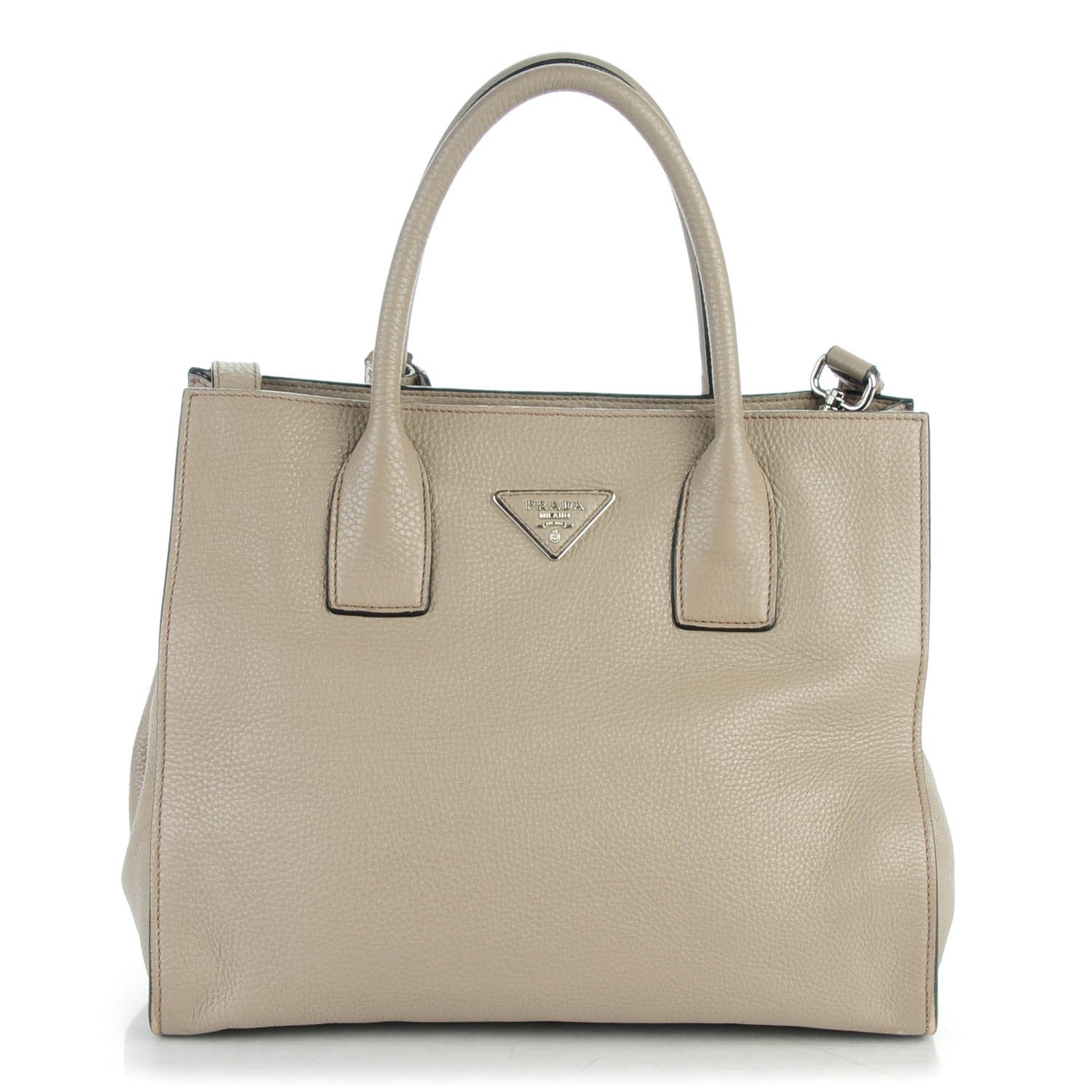 Prada Vitello Daino Tote Argilla 1 of 8