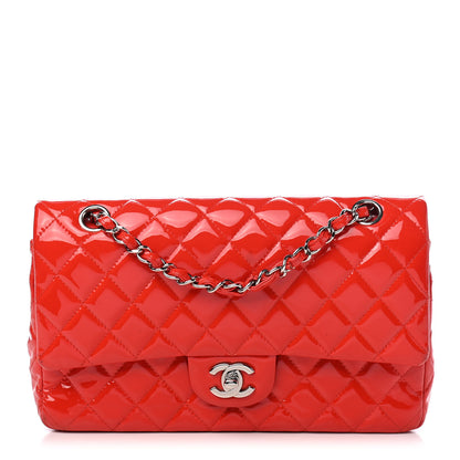 Chanel Patent Calfskin Quilted Medium Double Flap Red 1 of 14