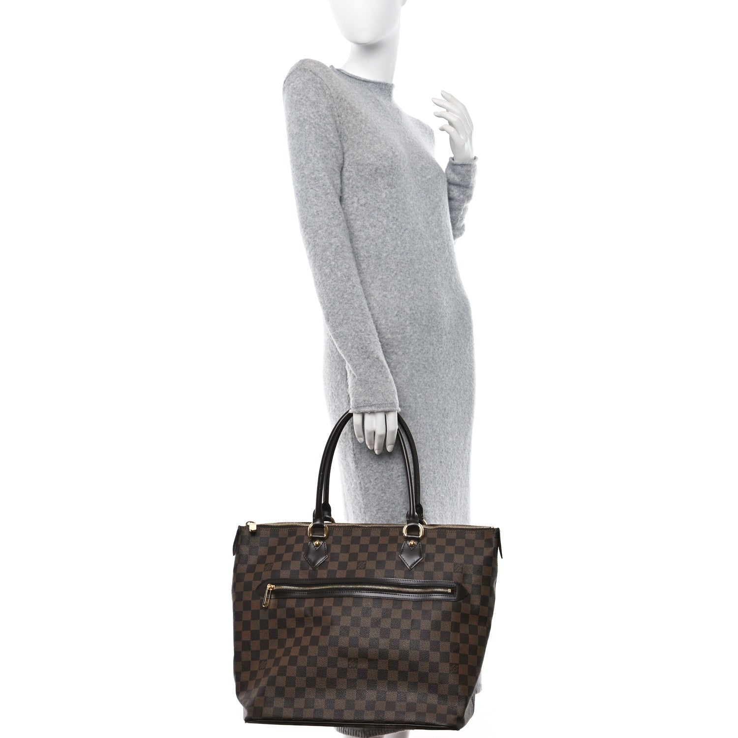 Louis Vuitton Damier Ebene Saleya GM 3 of 10