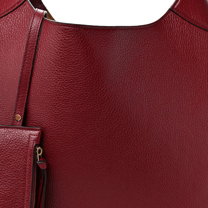 Gucci Soft Grained Calfskin Maxi B Hobo Rosso 10 of 10