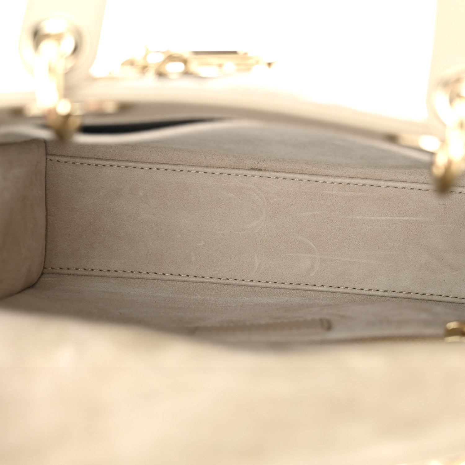 Christian Dior Lambskin Cannage Small My ABCDior Lady Dior Beige 5 of 10