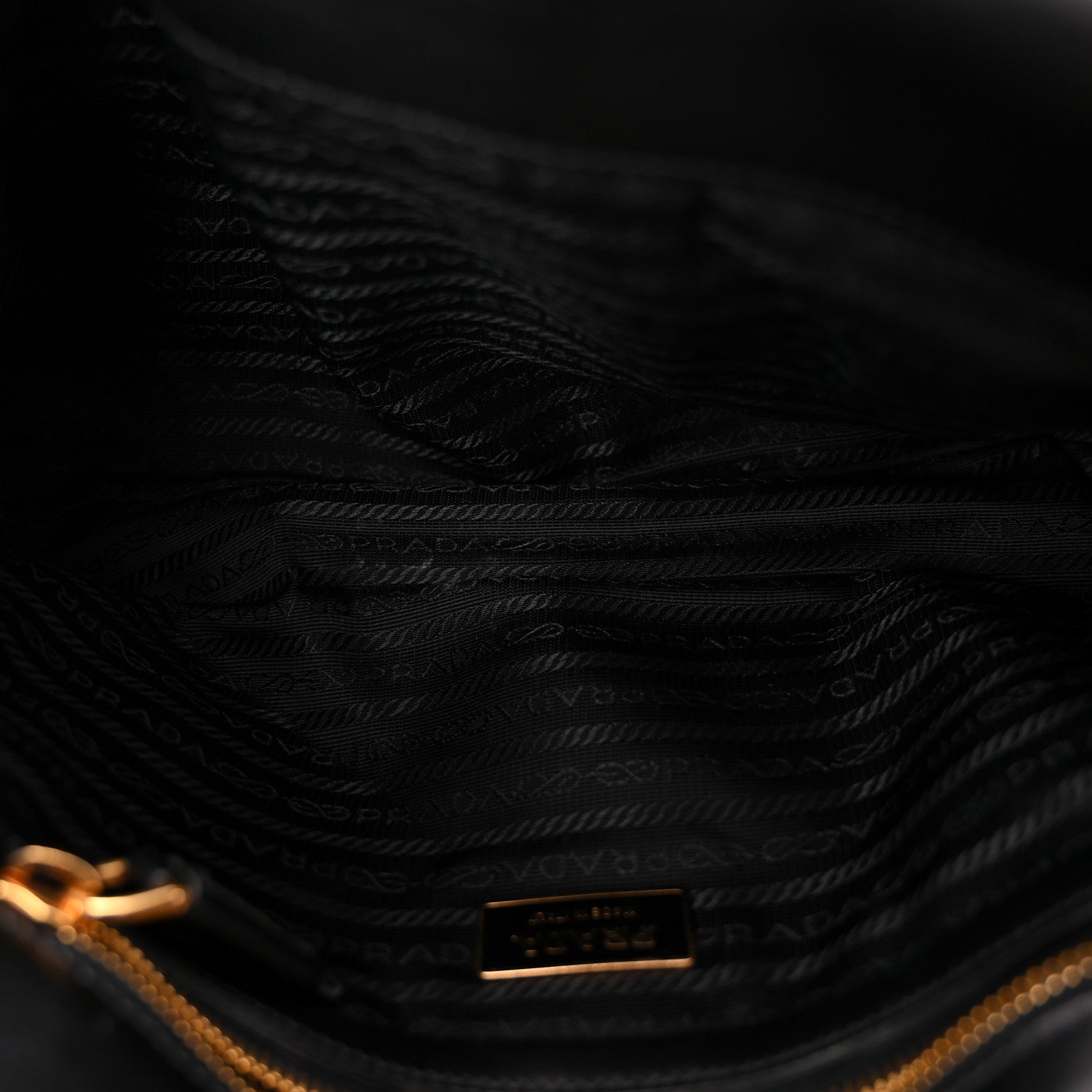 Prada Calf Hair Shoulder Bag Black 5 of 10