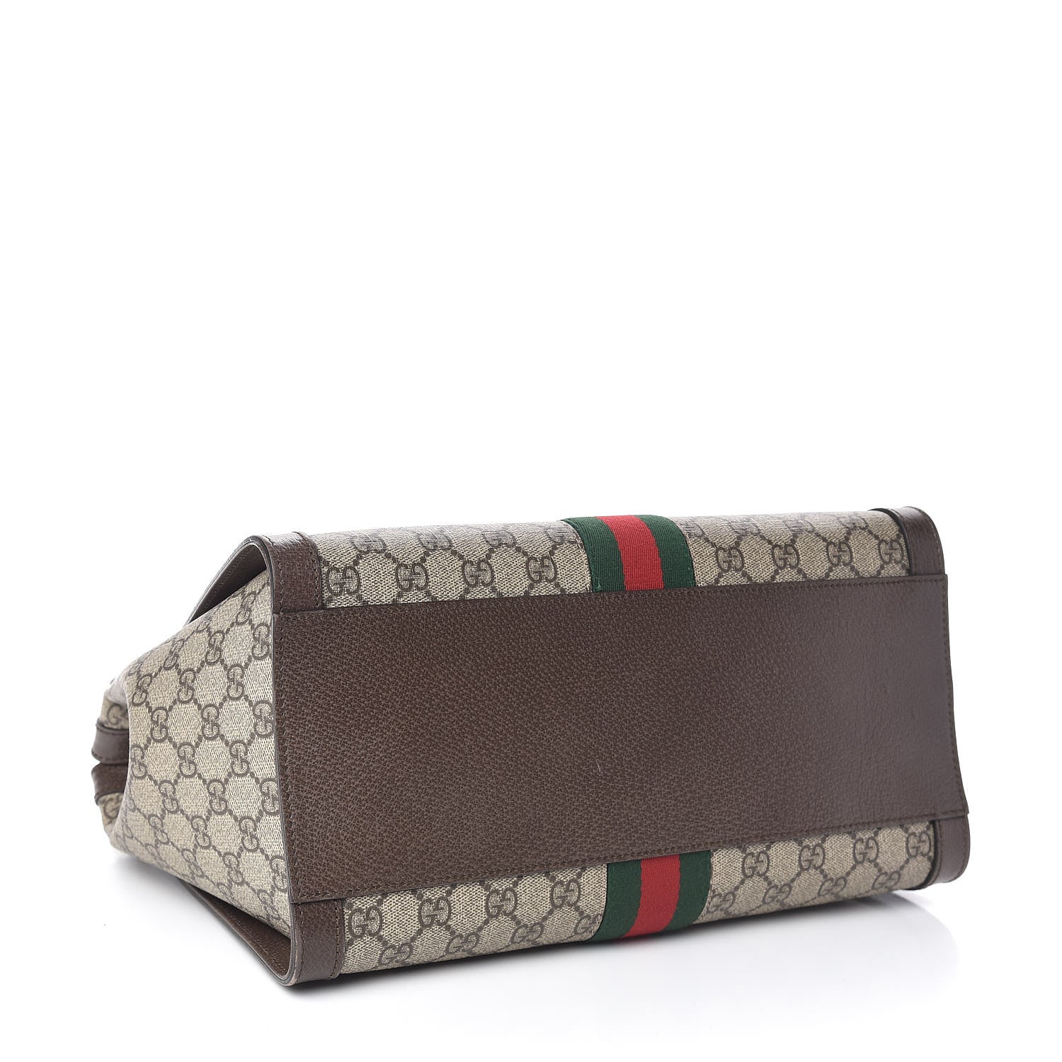Gucci GG Supreme Monogram Web Medium Ophidia Tote Bag Brown 4 of 10