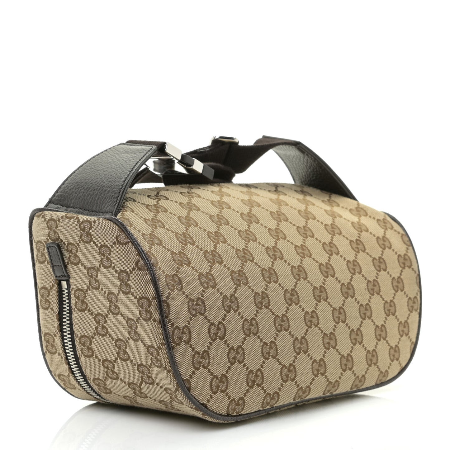 Monogram Dollar Calfskin Waist Pouch Beige Ebony Testa di Moro Marrone Scuro
