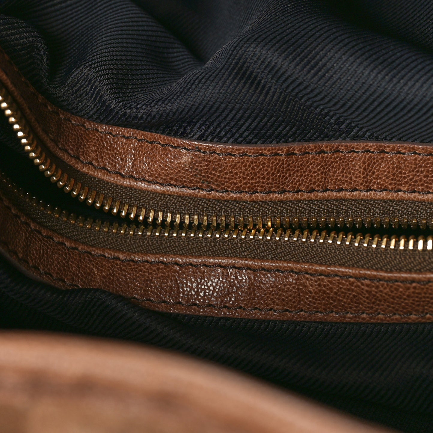 LOUIS VUITTON Suede Patent Monogram Irene Brown