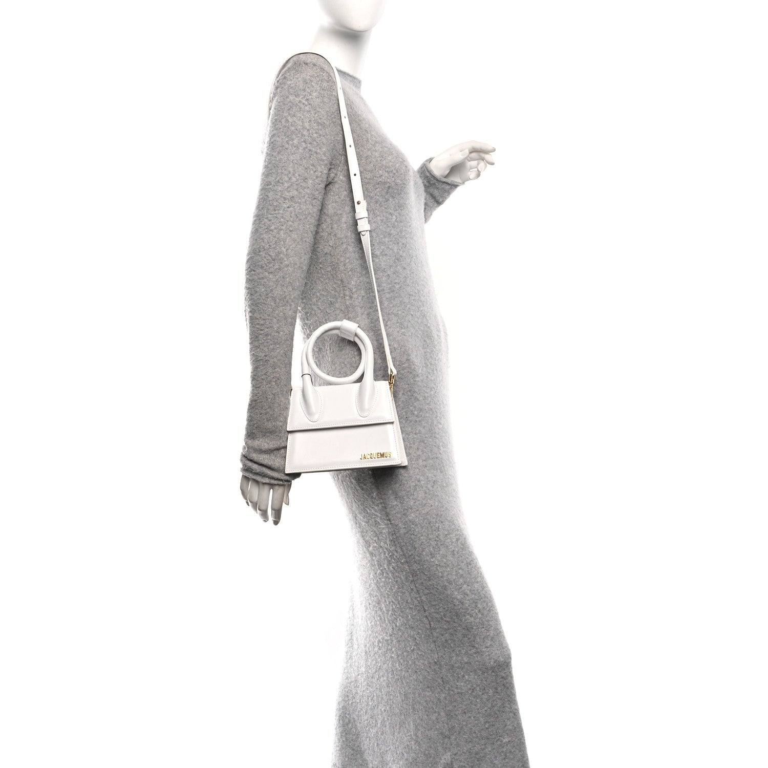 Jacquemus Smooth Calfskin Le Chiquito Noeud White 2 of 14