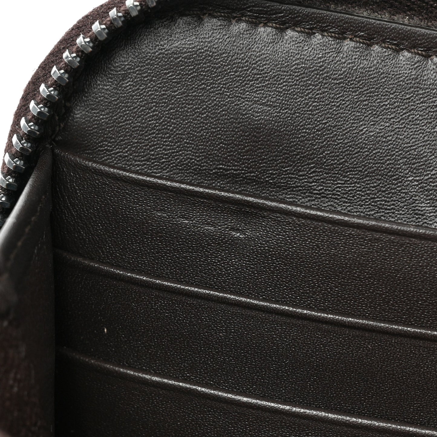 Nappa Intrecciato Zip Around Wallet Aubergine