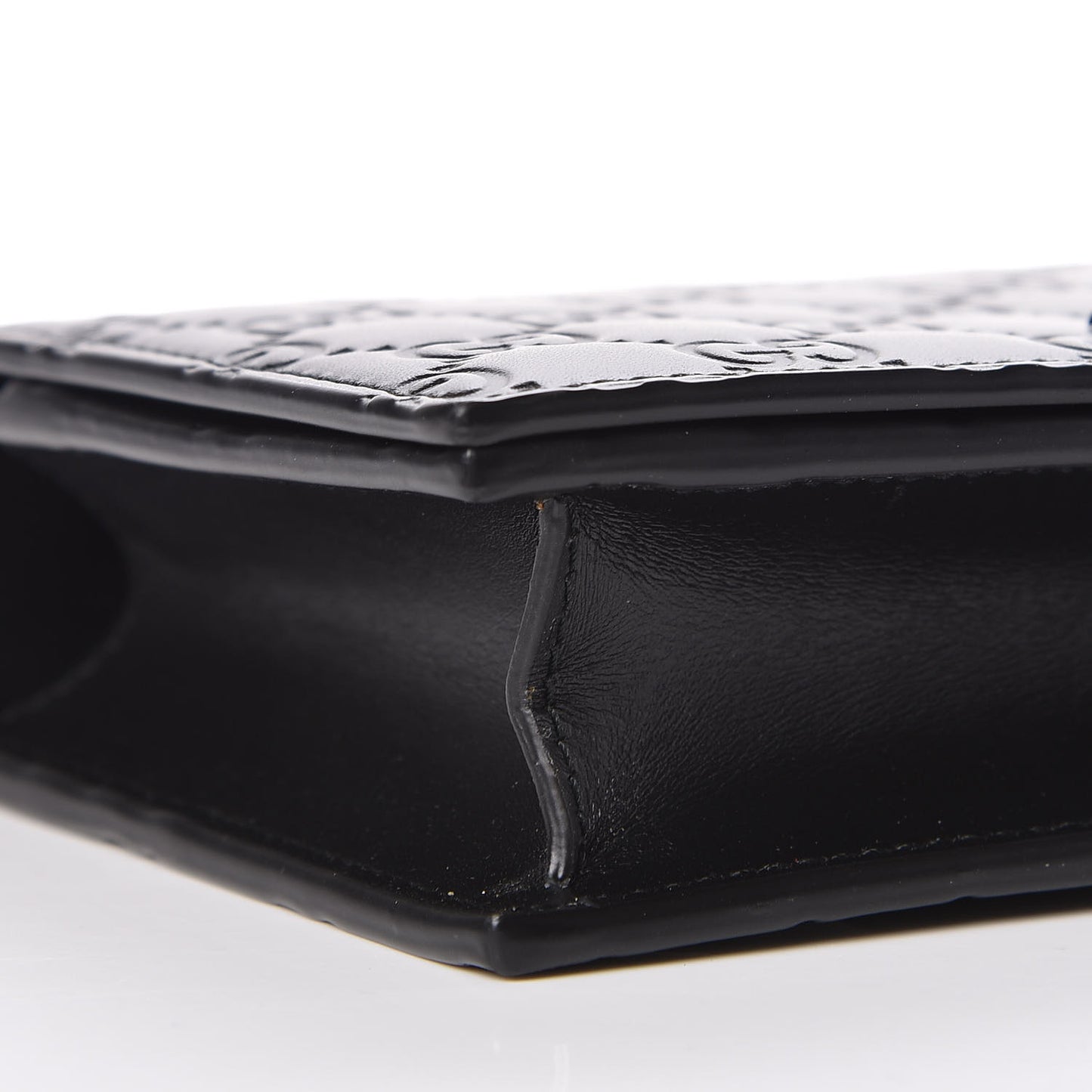 Guccissima Signature Bowy Chain Wallet Black